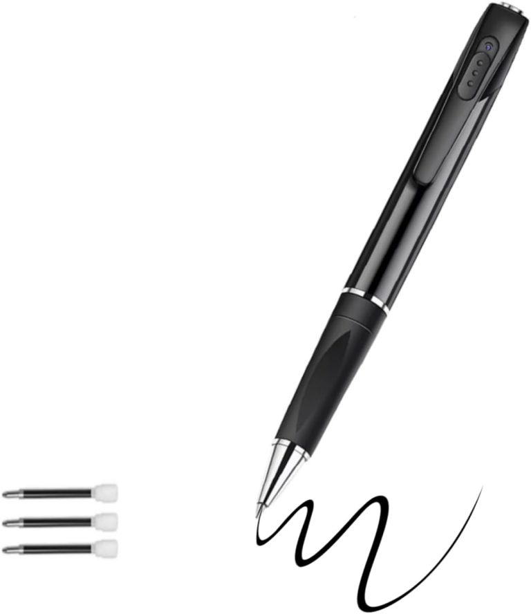 Mini Security Camera Portable Pen HD 1080P with 250mAh Battery for Indoor Outdoor Office Classroom Learning Use（NO Audio）