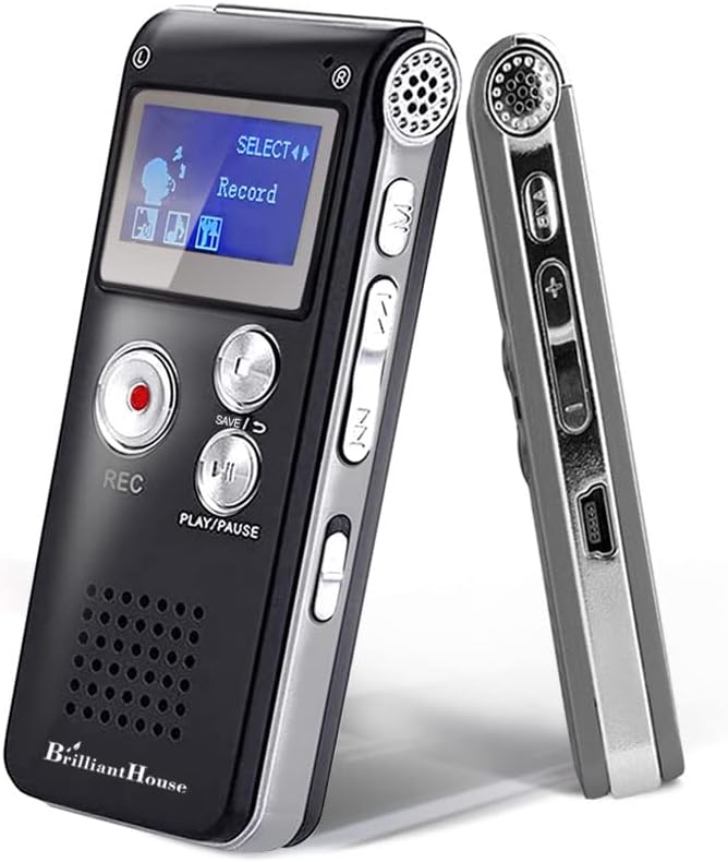 16GB Digital Voice Recorder Voice Activated Recorder with Playback 3072KBPS Upgraded Portable Tape Recorder for Lectures Meetings Interviews, Audio Recorder Dictaphone MP3 USB Password 16GB Digital Voice Recorder Voice Activated Recorder with Playback 3072KBPS Upgraded Portable Tape Recorder for Lectures Meetings Interviews, Audio Recorder Dictaphone MP3 USB Password