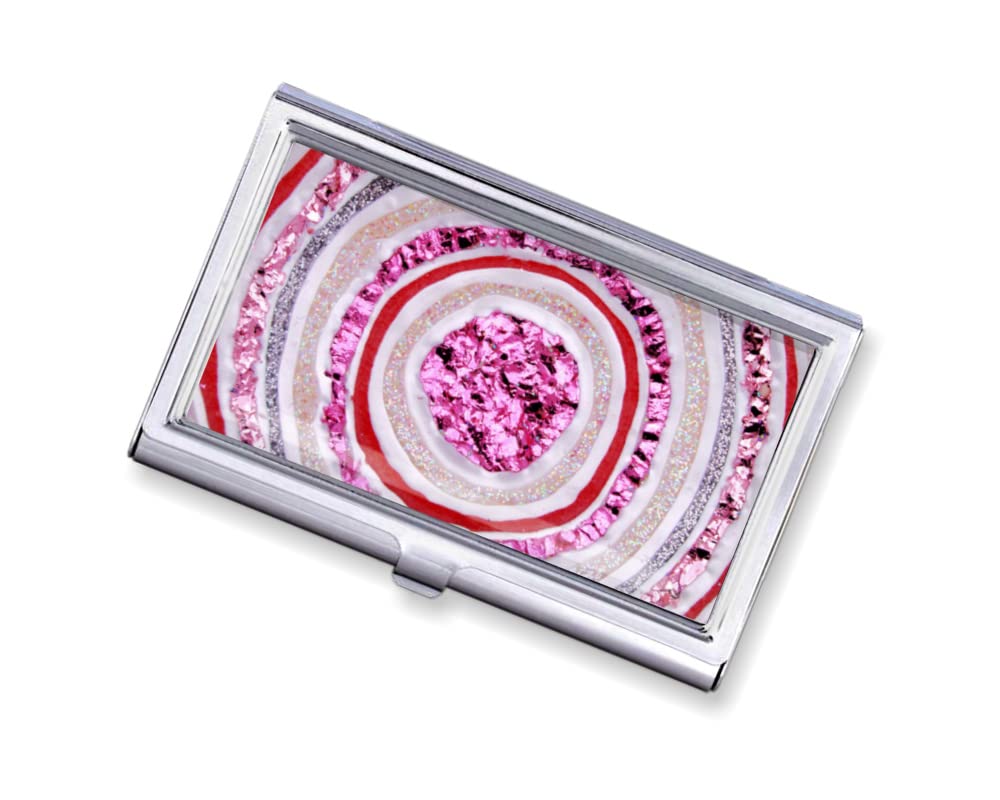personalized business card case going away gift, custom business card holder, acrylic art credit card case (STYLE D) personalized business card case going away gift, custom business card holder, acrylic art credit card case (STYLE D)