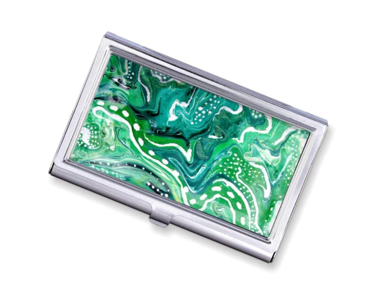metal business card case office gift, personalized business card holder, custom credit card case (STYLE A)