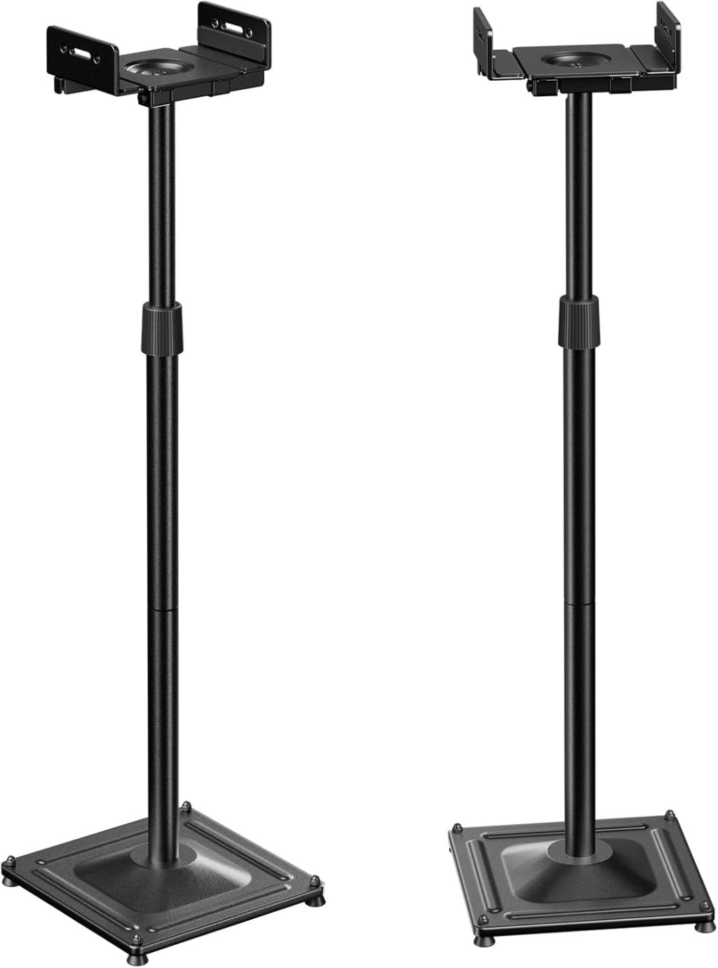 PERLESMITH Universal Speaker Stands for Surround Sound, Holds up to 11LBS, Floor Speaker Stand Height Adjustable Extend 33.3” to 45.1” for Satellite Speakers & Bookshelf Speakers -1 Pair PSSS2 Black PERLESMITH Universal Speaker Stands for Surround Sound, Holds up to 11LBS, Floor Speaker Stand Height Adjustable Extend 33.3” to 45.1” for Satellite Speakers & Bookshelf Speakers -1 Pair PSSS2 Black