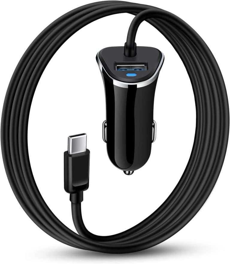 USB Type C Car Charger, 2Pack 3.4A/3ft USBC Car Charger Adapter TypeC Power Cable Line for iPhone 16/16 Pro/15 Pro Max/15 Plus Samsung Galaxy S23 S22 S21 S24 Ultra A16 5g Google Pixel 9 Pro XL 8 8a