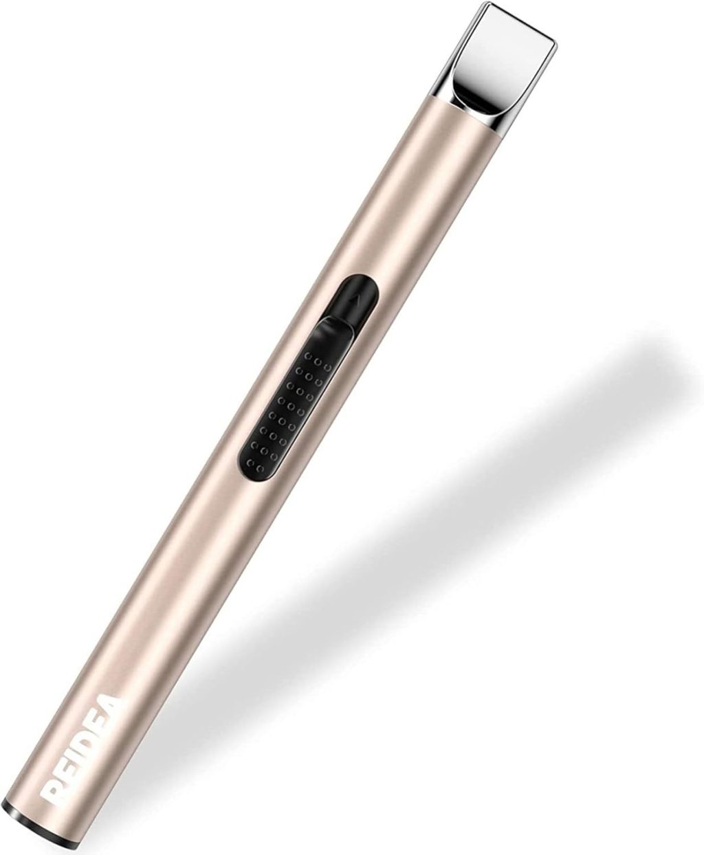 REIDEA Candle Lighter Electronic Arc Windproof Flameless USB Rechargeable Lighter with Safe Button for Home Kitchen, S4, Champagne Gold REIDEA Candle Lighter Electronic Arc Windproof Flameless USB Rechargeable Lighter with Safe Button for Home Kitchen, S4, Champagne Gold