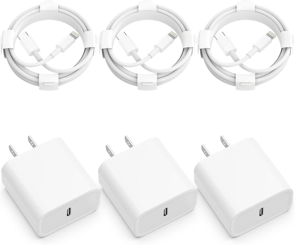 i Phone Charger Fast Charging【MFi Certified】 3Pack 20W PD USB C Wall Charger 6FT Cable Fasting Charging Adapter for iPhone 14Pro/13Pro/12/11/XS/XR/X/8 i Phone Charger Fast Charging【MFi Certified】 3Pack 20W PD USB C Wall Charger 6FT Cable Fasting Charging Adapter for iPhone 14Pro/13Pro/12/11/XS/XR/X/8