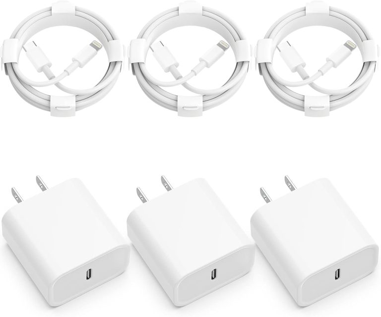 i Phone Charger Fast Charging【MFi Certified】 3Pack 20W PD USB C Wall Charger 6FT Cable Fasting Charging Adapter for iPhone 14Pro/13Pro/12/11/XS/XR/X/8
