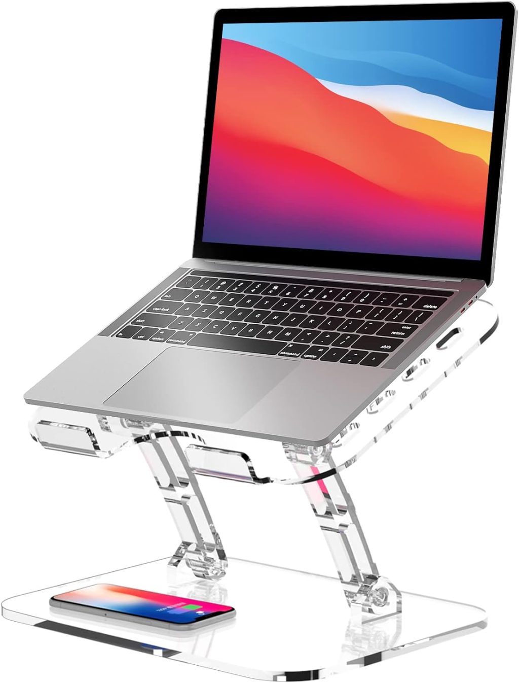Adjustable Foldable Laptop Stand, Portable Ergonomic Computer Stand for Laptop, Compatible with 10 to 15.6 Inches Notebook Computers Adjustable Foldable Laptop Stand, Portable Ergonomic Computer Stand for Laptop, Compatible with 10 to 15.6 Inches Notebook Computers