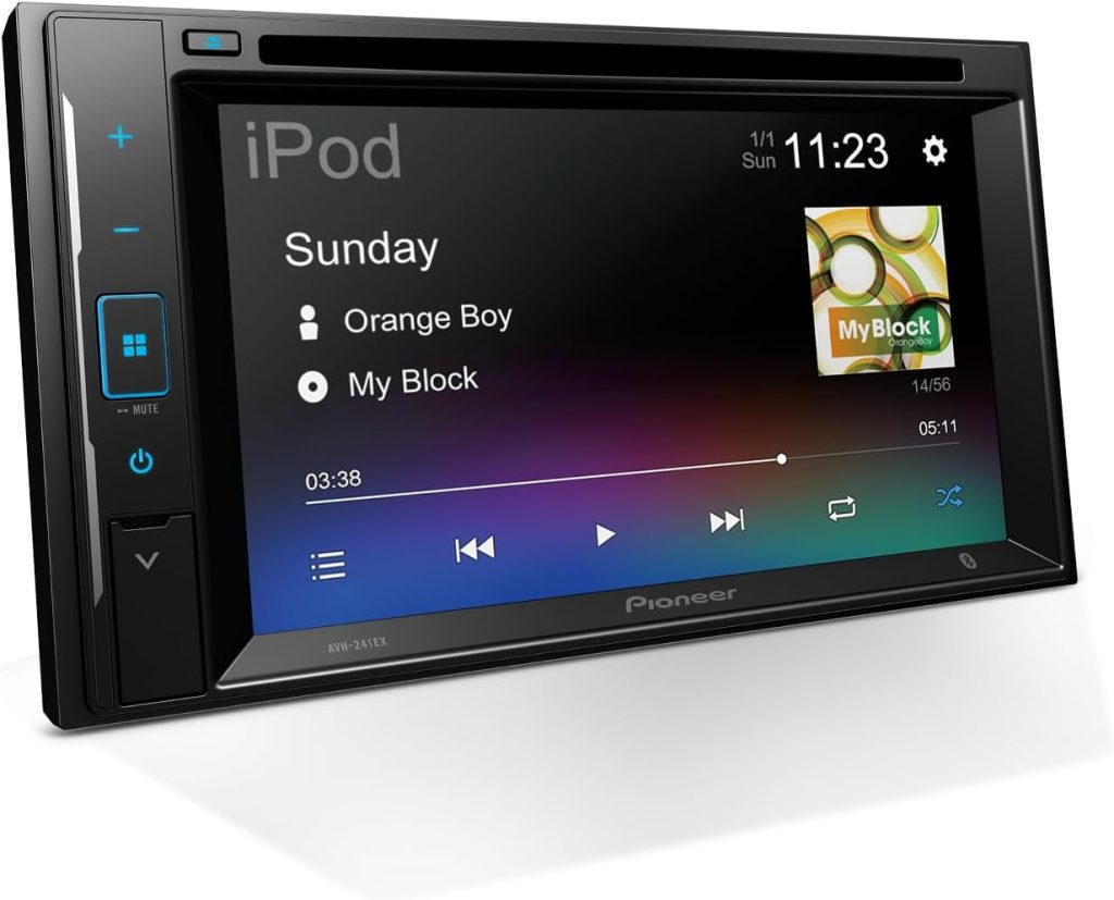 Pioneer AVH-241EX Double-Din CD/DVD Receiver, with Amazon Alexa via the Pioneer Vozsis App, Bluetooth and Backup Camera Compatibility, 6.2” Resistive Touchscreen Pioneer AVH-241EX Double-Din CD/DVD Receiver, with Amazon Alexa via the Pioneer Vozsis App, Bluetooth and Backup Camera Compatibility, 6.2” Resistive Touchscreen