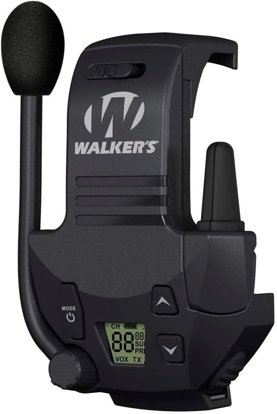 WALKER’S Razor Walkie Talkie Attachment – 22 Channels 3 Miles Range Distance Voice-Activated Handsfree Communication Device for Razor Shooting Muffs, 3 AAA Batteries Included WALKER’S Razor Walkie Talkie Attachment – 22 Channels 3 Miles Range Distance Voice-Activated Handsfree Communication Device for Razor Shooting Muffs, 3 AAA Batteries Included