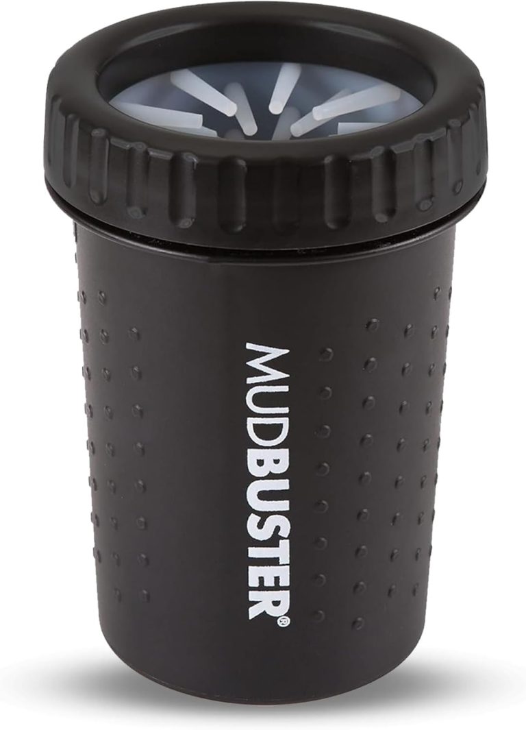 Dexas Medium Dog Paw Cleaner, Matte Black – Premium Quality Pet Supplies and Dog Accessories – Easy to Use and Clean MudBuster for Dogs – Patented Product – BPA Free