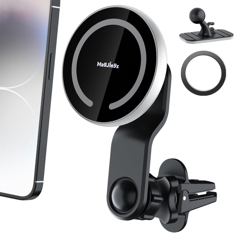 Compatible with MagSafe Car Mount, Magnetic Phone Holder for Car Dash【Strong Magnets 1.8KG Suction】 for iPhone 16 15 14 13 Pro Max Plus/MagSafe Case All Phones Stick on Dashboard&Vent