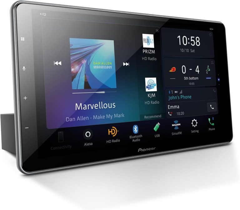 Pioneer DMH-WT8600NEX 10.1″ Digital Multimedia Receiver – Wireless Apple CarPlay, Android Auto, Built-In Bluetooth, WiFi and Amazon Alexa, Floating Capacitive Touchscreen, Single-DIN