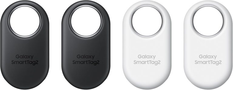 Samsung Galaxy SmartTag2, Bluetooth Tracker, Locator Tracking Device, Item Finder for Keys, Wallet, Luggage, Use w/ Phones Tablets Android 11 or Later, 2023, 4 Pack, 2 Black, 2 White