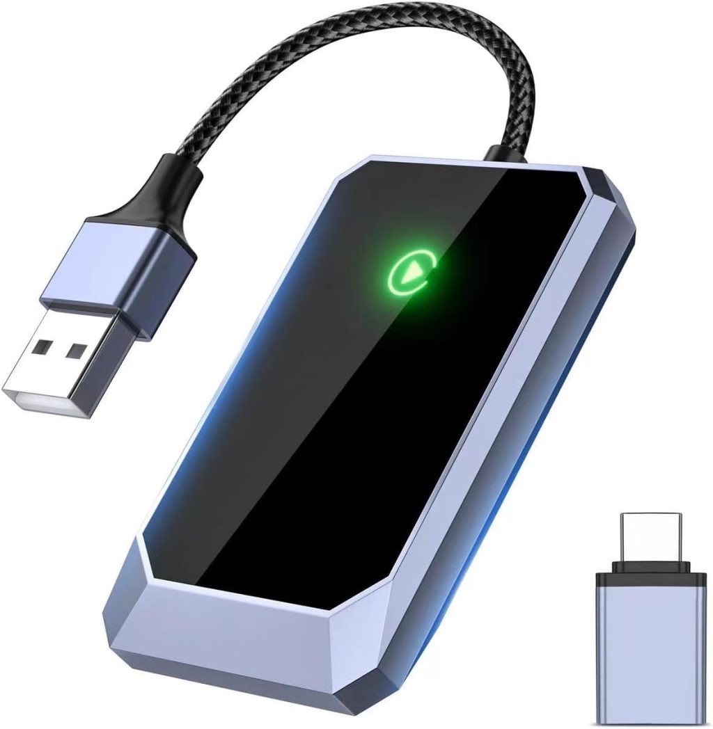 Wireless Carplay Adapter, Converts Wired to Wireless carplay Adapter for iPhone, Wireless Control Plug & Play Carplay for Cars from 2017 & for Apple iPhone iOS 10+ Wireless Carplay Adapter, Converts Wired to Wireless carplay Adapter for iPhone, Wireless Control Plug & Play Carplay for Cars from 2017 & for Apple iPhone iOS 10+