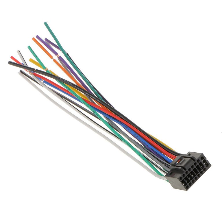 16Pin Android Car Radio Stereo Power on Harness Test Start Wire Cable for Aftermarket Android Radio Stereo with 16pin Power Socket