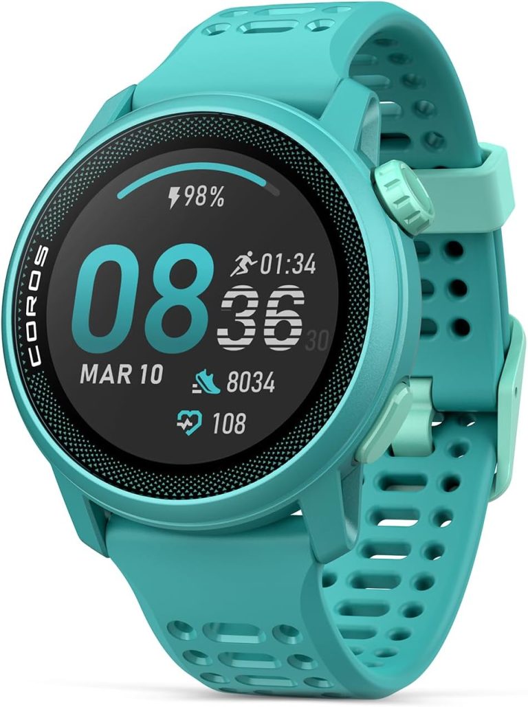 COROS PACE 3 Sport Watch GPS, Lightweight and Comfort, 17 Days Battery Life, Dual-Frequency GPS, Heart Rate, Navigation, Sleep Track, Training Plan, Run, Bike, and Ski (Emerald Green Silicone)