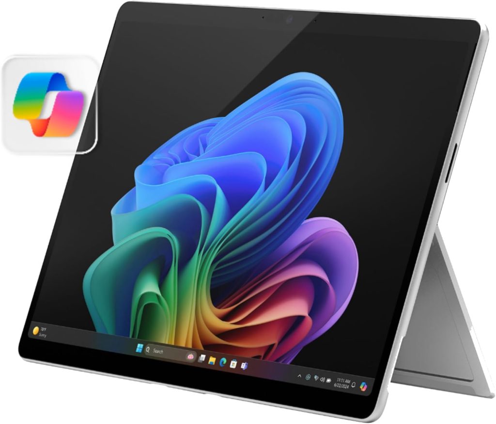 Microsoft Surface Pro 2-in-1 Laptop/Tablet (2024), Windows 11 Copilot+ PC, 13″ Touchscreen Display, Snapdragon X Plus (10 Core), 16GB RAM, 256GB Storage, Platinum Microsoft Surface Pro 2-in-1 Laptop/Tablet (2024), Windows 11 Copilot+ PC, 13″ Touchscreen Display, Snapdragon X Plus (10 Core), 16GB RAM, 256GB Storage, Platinum