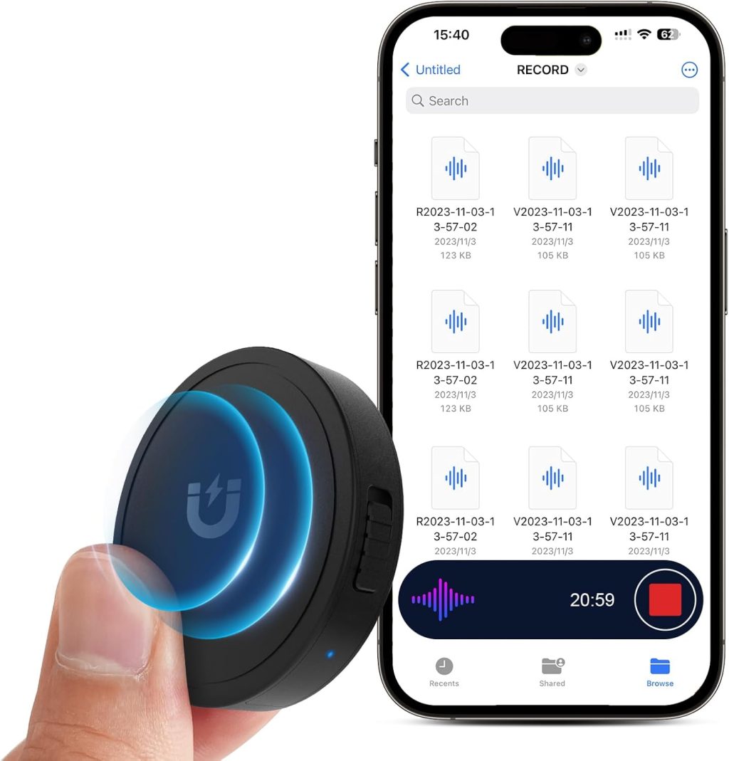 132G (9800 Hour) Voice Activated Recorder – Elasound Voice Recorder with AI-Intelligent Triple Noise Reduction, Portable Audio Recorder for Work, Lectures, Meetings【100H Continuous Recording Device】 132G (9800 Hour) Voice Activated Recorder – Elasound Voice Recorder with AI-Intelligent Triple Noise Reduction, Portable Audio Recorder for Work, Lectures, Meetings【100H Continuous Recording Device】