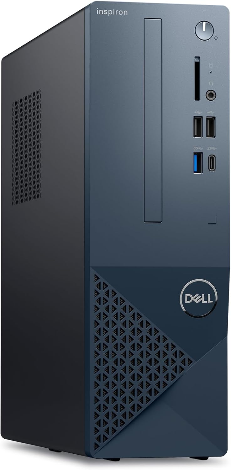 Dell Inspiron 3030s Small Desktop – Intel Core i5-14400 Processor, 16GB DDR5 RAM, 512GB SSD, Intel UHD 730 Graphics, Windows 11 Home, Onsite Migrate Support – Mist Blue