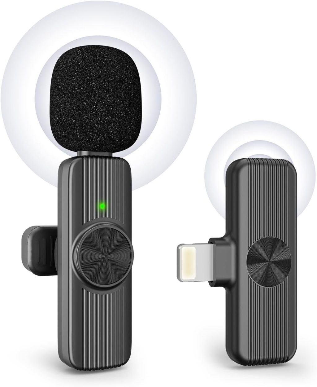 Wireless Mini Microphone for iPhone Recording, Portable Lavalier Clip-On Mic for iPhone Audio/Video Recording, Lapel Lav Mic for Content Creators&Influencers&Youtubers/Tiktok Starters Wireless Mini Microphone for iPhone Recording, Portable Lavalier Clip-On Mic for iPhone Audio/Video Recording, Lapel Lav Mic for Content Creators&Influencers&Youtubers/Tiktok Starters