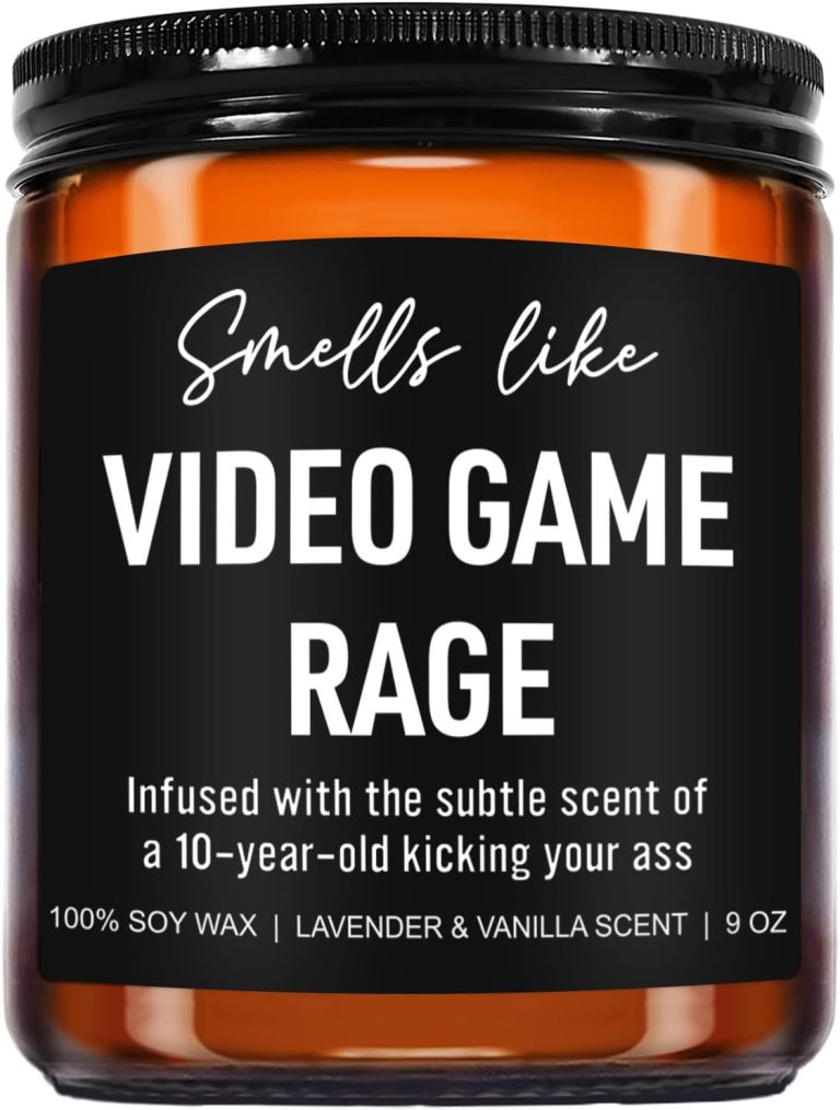 Funny Video Game Rage Candle, Gamer Gifts, Gaming Gifts for Men, Video Game Gifts, Video Game Lovers Gifts Ideas, Birthday, Christmas Gifts for Gamers, Boyfriend, Husband, Teen Boys
