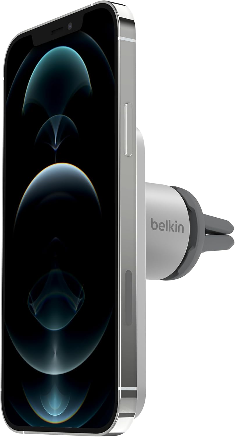 Belkin MagSafe Vent Mount Pro – MagSafe Phone Mount for Car, Magnetic Phone Holder Compatible with iPhone 16, iPhone 16 Pro, iPhone 16 Pro Max, iPhone 15 Series, iPhone 14 Series, and Mini – Gray Belkin MagSafe Vent Mount Pro – MagSafe Phone Mount for Car, Magnetic Phone Holder Compatible with iPhone 16, iPhone 16 Pro, iPhone 16 Pro Max, iPhone 15 Series, iPhone 14 Series, and Mini – Gray