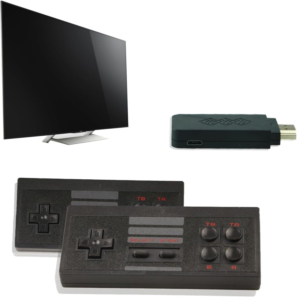 Retro Game Console with 1500 Classic Video Games, Plug and Play Video Game Console, HDMI HD Output for TV with Dual Controllers Gift Choice for Children Adults Retro Game Console with 1500 Classic Video Games, Plug and Play Video Game Console, HDMI HD Output for TV with Dual Controllers Gift Choice for Children Adults
