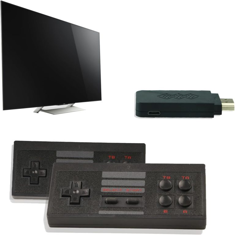 Retro Game Console with 1500 Classic Video Games, Plug and Play Video Game Console, HDMI HD Output for TV with Dual Controllers Gift Choice for Children Adults