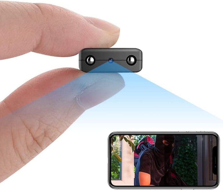 Mini Home WiFi Camera Wireless Security Camera Body Indoor Outdoor Cameras,Small Home1080P Portable Vdeo Surveillance Camera Remote Viewing for Security with APP, with Night Vision,Motion Detection
