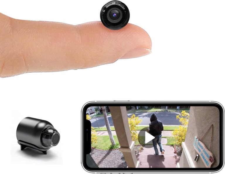 Smallest Wireless WiFi Camera,HD1080P Portable Camera with Video Recording Live Feed,Baby Monitor,Nanny Cam,Pet Camera with Night Vision,Motion Detection,Cloud Storage for Security with iOS Android
