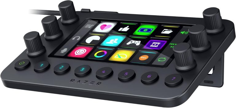 Razer Stream Controller: All-In-One Keypad for Streaming – 12 Haptic Switchblade Keys – 6 Tactile Analog Dials – 8 Programmable Buttons – Designed for PC & Mac Compatibility