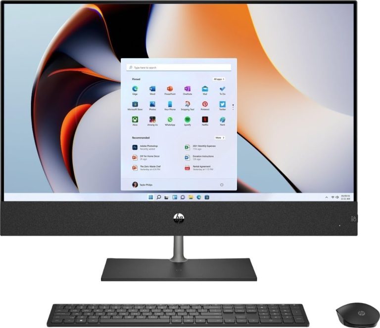 HP Pavilion 27 Touchscreen Desktop 6TB (4TB SSD + 2TB HD) 64GB RAM (Intel Core i9-13900K processor TURBO Boost to 5.80GHz, 64 GB RAM, 4 TB SSD + 2 TB HD, 27-inch FullHD, Win 11) PC Computer All-in-One