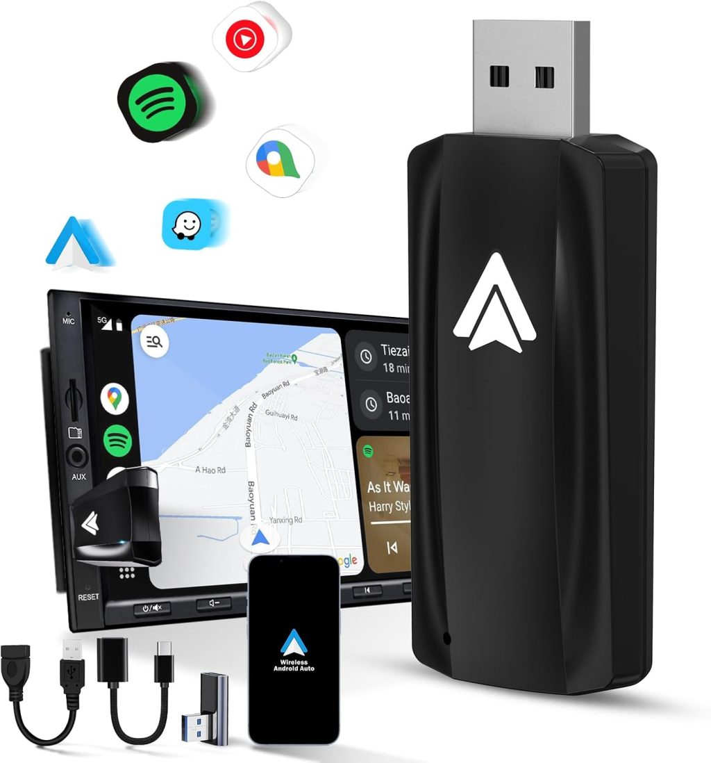Android Auto Wireless Adapter for Car Android auto Small Car Dongle for OEM Wired Car Model 2017+ Play Plug USB C to A, USB A Extension Cable, 90 Degree USB A Adapter, 3 Adapters, U2A-AIR Android Auto Wireless Adapter for Car Android auto Small Car Dongle for OEM Wired Car Model 2017+ Play Plug USB C to A, USB A Extension Cable, 90 Degree USB A Adapter, 3 Adapters, U2A-AIR