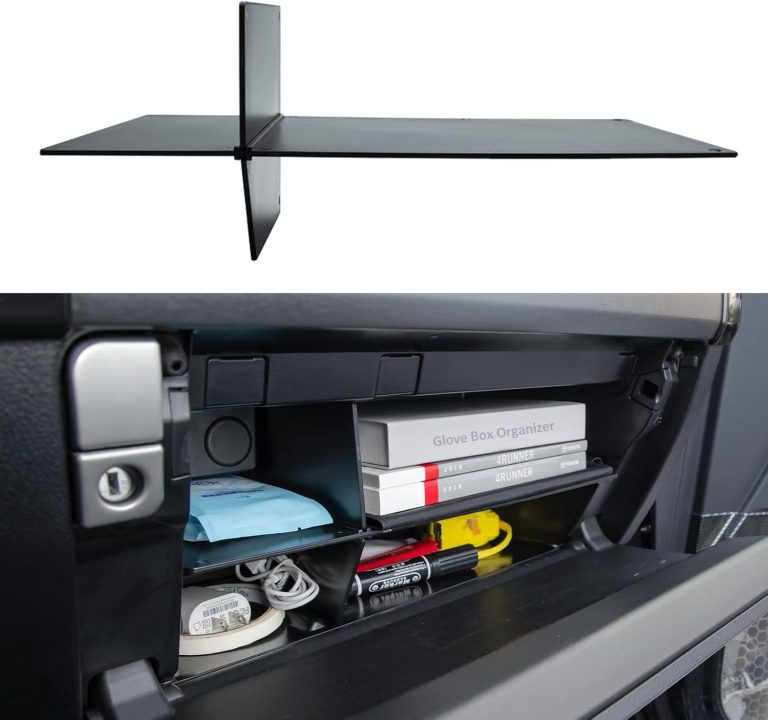 JDMCAR Compatible with Toyota 4Runner Accessories 2010-2023 2024 Glove Box Organizer and Lexus GX 460 (2010-2023)，Insert ABS Black Materials 4-Runner Compartment Tray