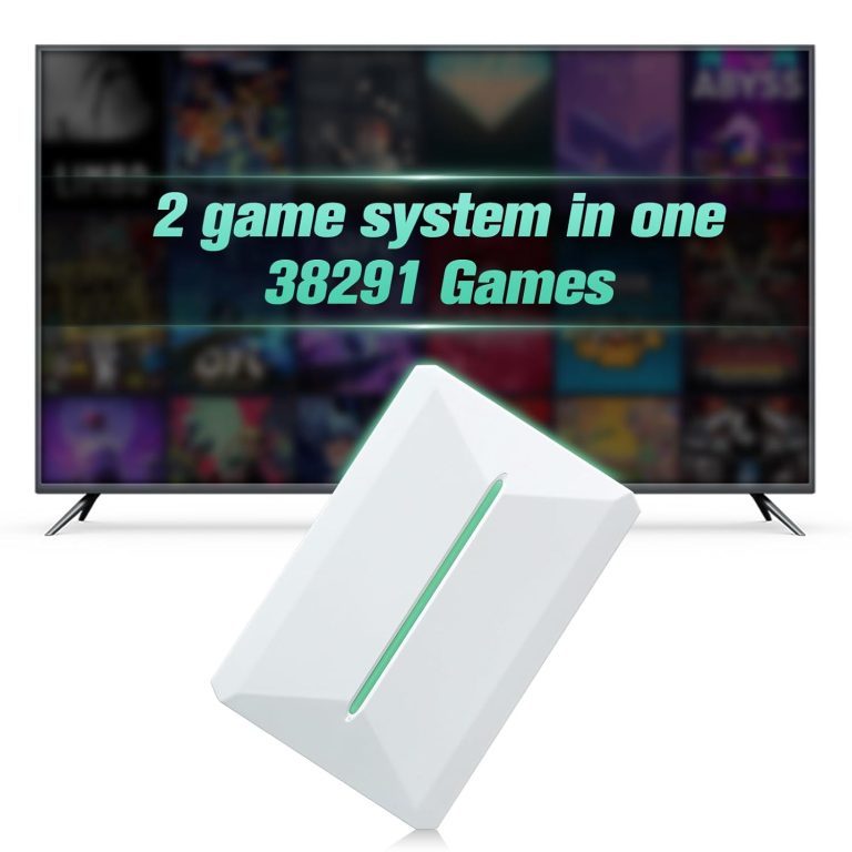 Retro Game Console Hdd 500GB, Plug and Play Video Game Console with Built in 38291 Game, Emulator Console Compatible with 50 Game Emulators, Playnite&Retrobat 2 Game Syatem in 1, Portable Game Console