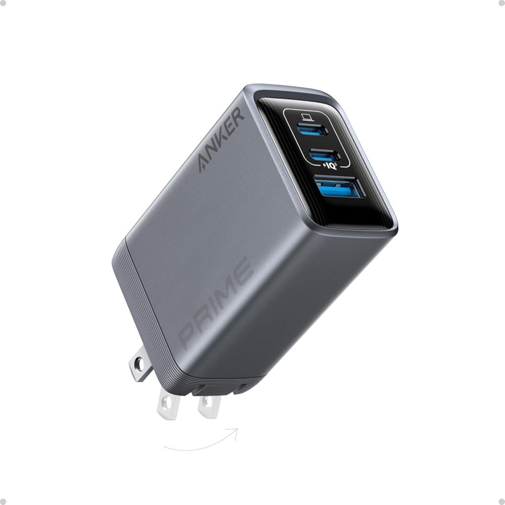 Anker Prime Charger, 100W USB C Charger, 3-Port GaN USB Charger Block, Foldable and Compact for MacBook, iPad, iPhone Series, Galaxy S24/S23, and More Anker Prime Charger, 100W USB C Charger, 3-Port GaN USB Charger Block, Foldable and Compact for MacBook, iPad, iPhone Series, Galaxy S24/S23, and More