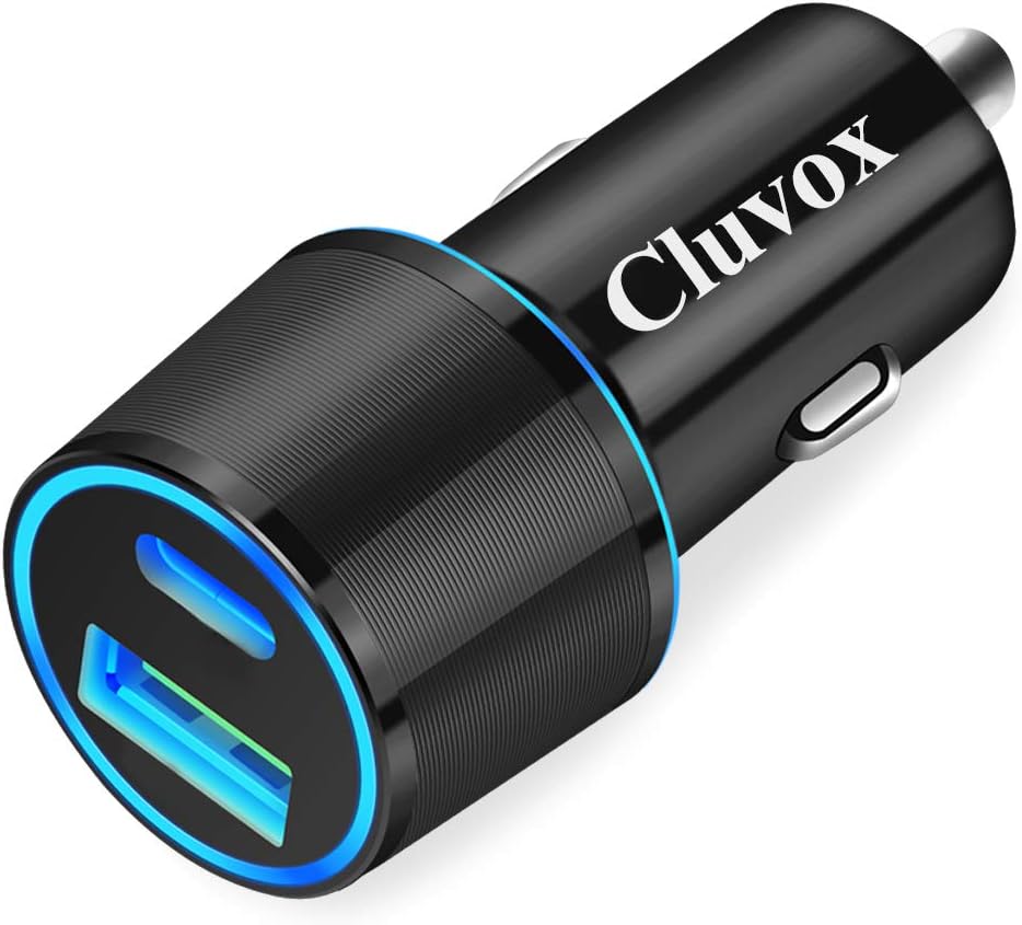 Dual USB Car Charger Adapter, Cluvox 20W Fast Charge Car Charger for iPhone 16/15 Pro Max/Plus/14/13/12/11/XS/XR/X/8/SE 2020/iPad 8th/Pro/Air 4/Mini, Google, Samsung Cigarette USB Charger Dual USB Car Charger Adapter, Cluvox 20W Fast Charge Car Charger for iPhone 16/15 Pro Max/Plus/14/13/12/11/XS/XR/X/8/SE 2020/iPad 8th/Pro/Air 4/Mini, Google, Samsung Cigarette USB Charger