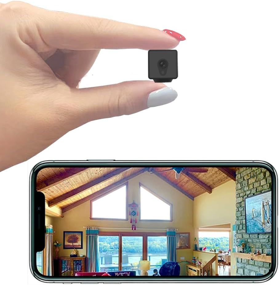 Home Security 4K Camera Mini Wireless Smart Indoor Camera Small WiFi Outdoor Portable Cameras Tiny House Nanny Cam Battery Life Powered Body Camera 150 Wide Angle with Night Vision Motion Detection