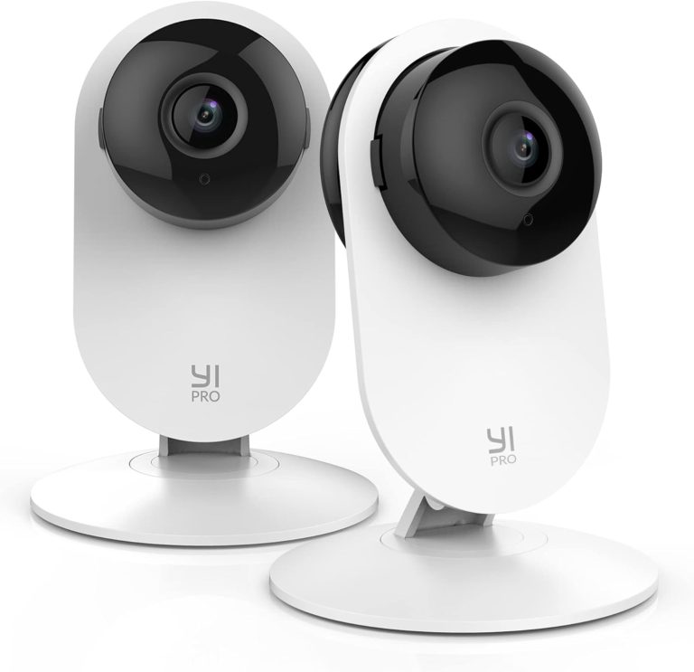 YI Pro 2K Home Security Camera, 2.4Ghz Indoor Camera with Person, Vehicle, Animal Smart Detection, Phone App for Baby, Pet, Dog Monitoring, Works with Alexa and Google Assistant 2Packs