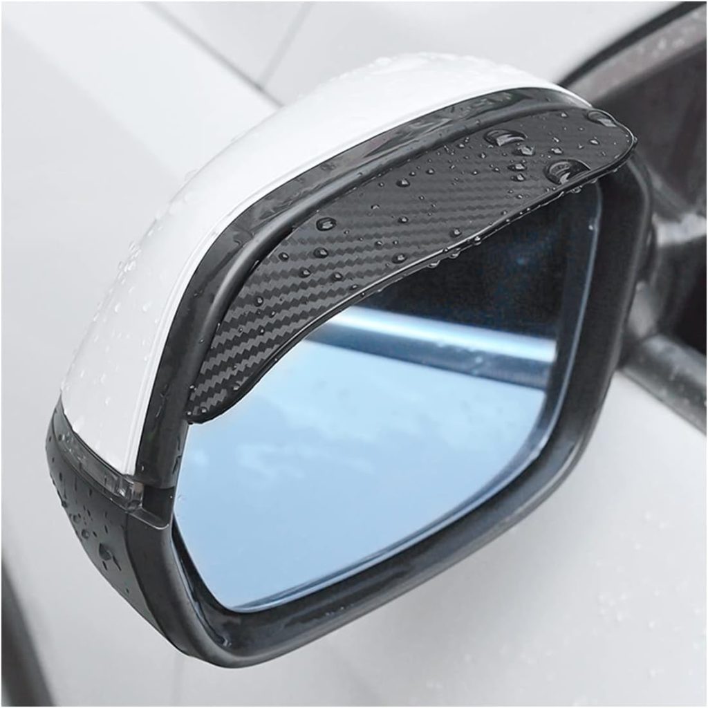 2PCS Smoke Visor Guards for Car Side Mirrors – Waterproof Carbon Fiber Auto Rain Eyebrows for Cars, Trucks and SUVs – Universal Fit (Black) 2PCS Smoke Visor Guards for Car Side Mirrors – Waterproof Carbon Fiber Auto Rain Eyebrows for Cars, Trucks and SUVs – Universal Fit (Black)
