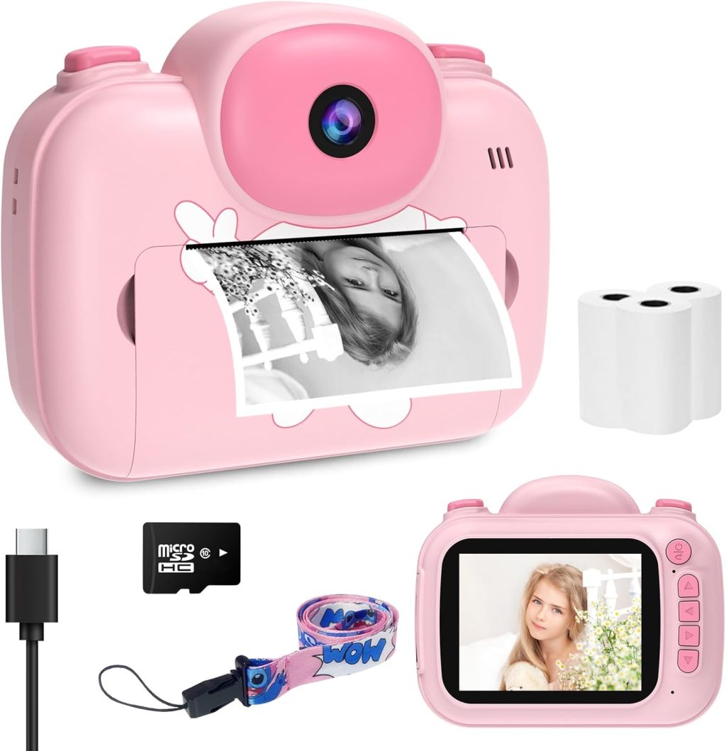 Kids Camera Instant Print 3.5 Inch, Instant Print Camera for Kids Pint Photos, Kids Instant Digital Print Camera, Toddler Kids Printing Toys Camera for 4 5 6 7 8 9 10 11 12 Year Old Girls Birthday Kids Camera Instant Print 3.5 Inch, Instant Print Camera for Kids Pint Photos, Kids Instant Digital Print Camera, Toddler Kids Printing Toys Camera for 4 5 6 7 8 9 10 11 12 Year Old Girls Birthday