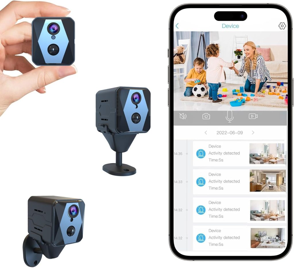 Hidden Camera, 2K HD Mini Camera, Spy Camera with Cloud & SD Storage, 100-Day Standby Time Small Camera, Cameras for Home Security AI Motion Detection Hidden Camera, 2K HD Mini Camera, Spy Camera with Cloud & SD Storage, 100-Day Standby Time Small Camera, Cameras for Home Security AI Motion Detection