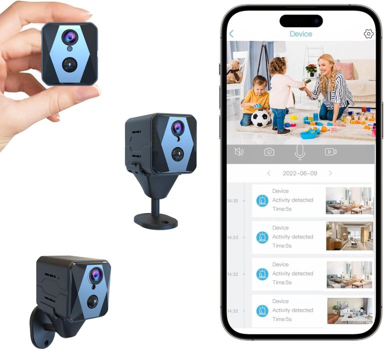 Hidden Camera, 2K HD Mini Camera, Spy Camera with Cloud & SD Storage, 100-Day Standby Time Small Camera, Cameras for Home Security AI Motion Detection
