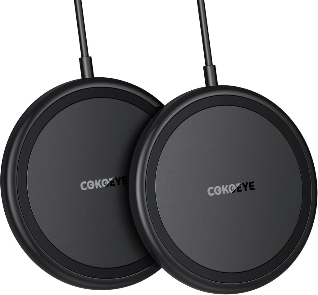 Wireless Charger, 15W Max Fast Wireless Charging Pad 2-Pack Compatible with iPhone16/16Plus/16Pro /16ProMax/iPhone15/15Pro/15Plus/14/13/12/Samsung S24 /S24Ultra/S23Ultra/S22/S21,AirPods Pro 2 Wireless Charger, 15W Max Fast Wireless Charging Pad 2-Pack Compatible with iPhone16/16Plus/16Pro /16ProMax/iPhone15/15Pro/15Plus/14/13/12/Samsung S24 /S24Ultra/S23Ultra/S22/S21,AirPods Pro 2