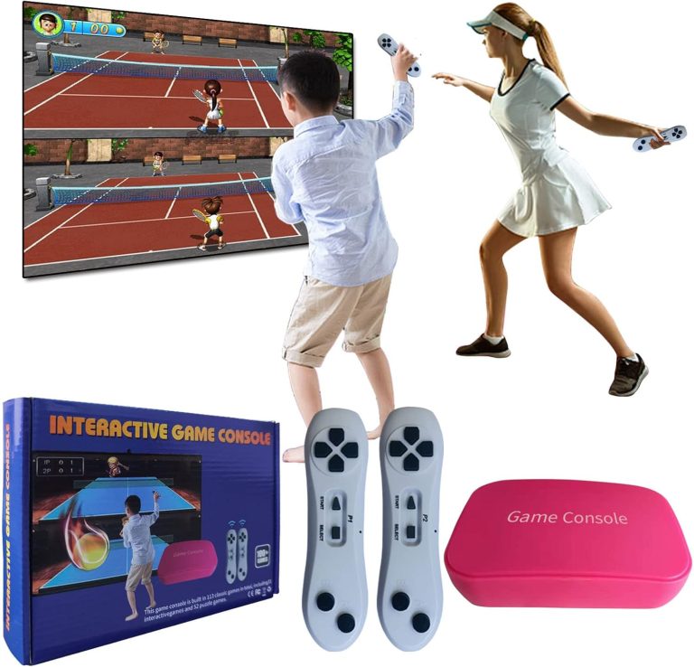 TV Game Console Built in 883 Games, Handheld Retro Video Game Machine with 2.4G Wireless Gamepad Somatosensory Control, HD Plug and Play, Home Interactive& Puzzle Games, Red
