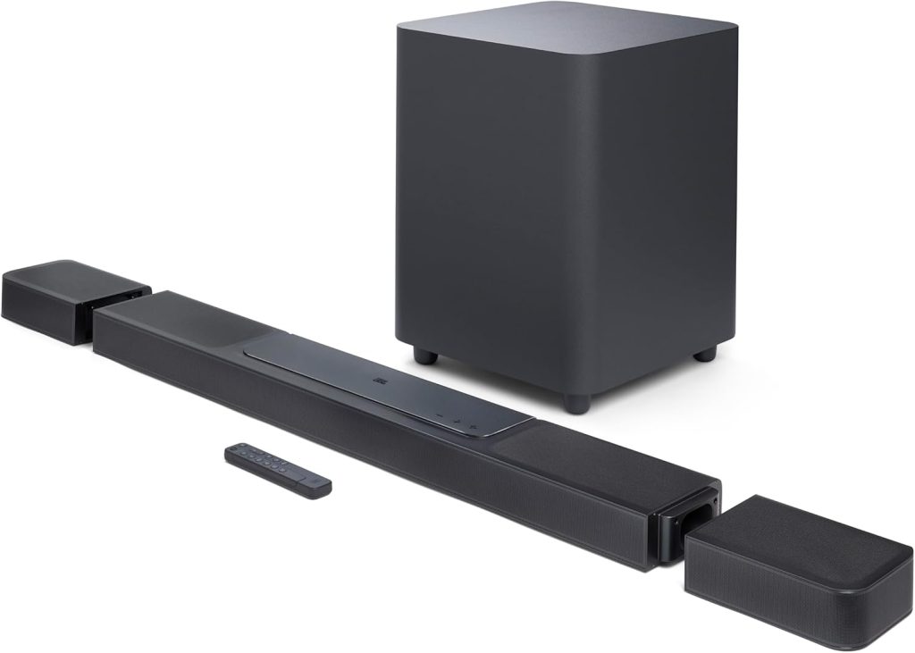 JBL Bar 1300X: 11.1.4-Channel soundbar with Detachable Surround Speakers, MultiBeam™, Dolby Atmos® and DTS:X®, Black JBL Bar 1300X: 11.1.4-Channel soundbar with Detachable Surround Speakers, MultiBeam™, Dolby Atmos® and DTS:X®, Black