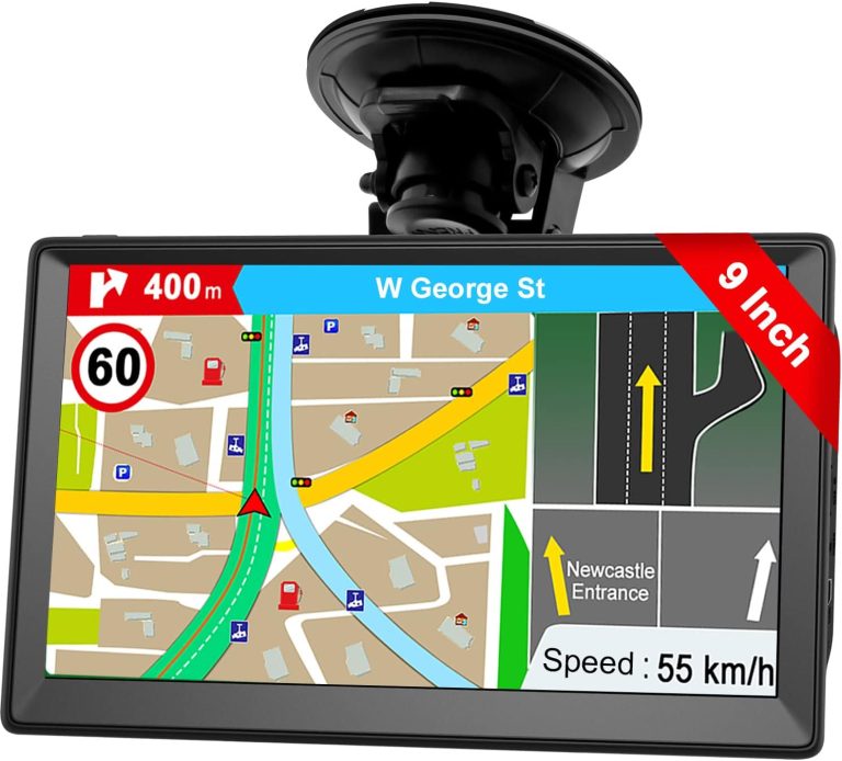 GPS Navigation for Car Truck 2024 – Navigation System 9 Inch Touchscreen Navigator with US/CA/MX Maps, Lifetime Free Map Updates, Voice Broadcast, Speed Camera Warning, Vehicle GPS Unit Handheld