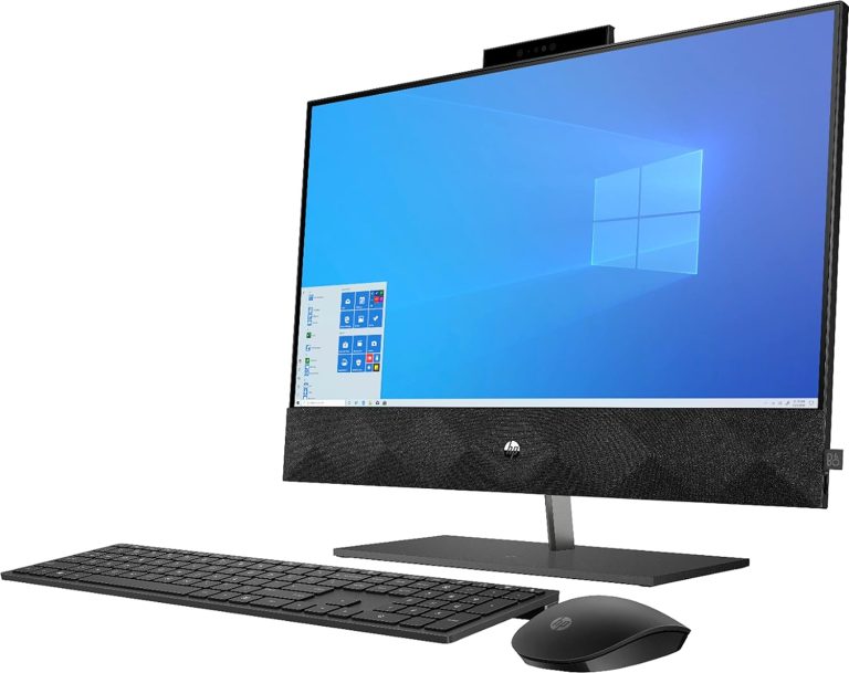HP Pavilion 24 Desktop 4TB SSD 64GB RAM (Intel 10th gen Processor with Six cores and Turbo Boost to 4.30GHz, 64 GB RAM, 4 TB SSD, 24″ Touchscreen FullHD, Win 10) PC Computer All-in-One