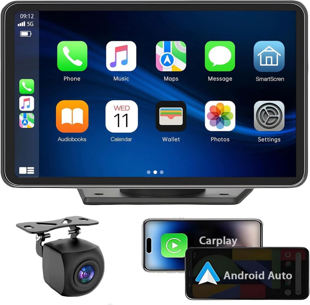 Apple Carplay Wireless Portable Touchscreen Car Stereo Bluetooth Voice Control 7″ Apple Car Play & Android Auto Car Audio HD Screen with 1080p Backup Camera GPS Navigation/Mirror Link Fits All Cars Apple Carplay Wireless Portable Touchscreen Car Stereo Bluetooth Voice Control 7″ Apple Car Play & Android Auto Car Audio HD Screen with 1080p Backup Camera GPS Navigation/Mirror Link Fits All Cars