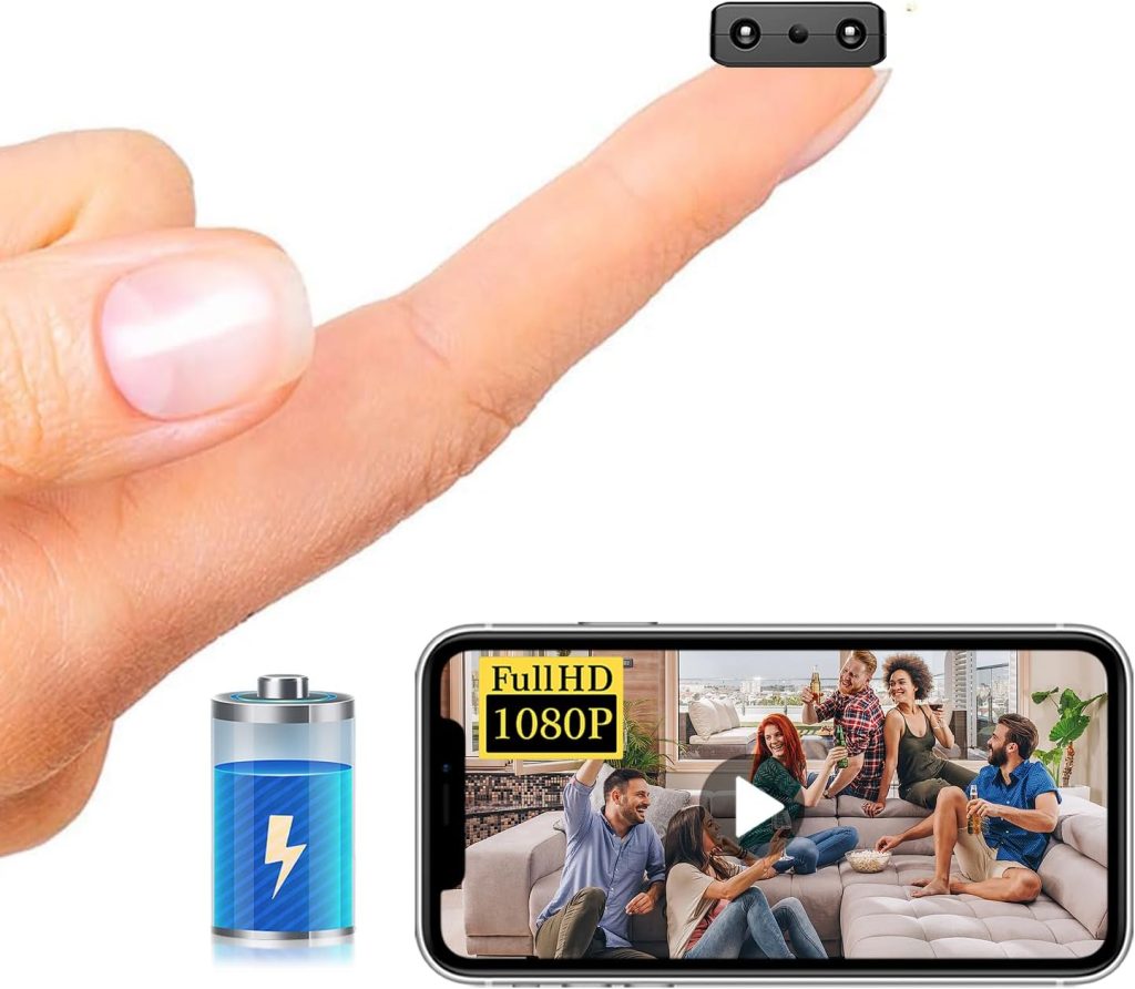 Smallest Wireless WiFi IP Camera,HD1080P Spy Camera with Battery,Portable Video Recording Live Feed,Baby Monitor with Night Vision,Motion Detection,Cloud Storage for Security with iOS Android APP Smallest Wireless WiFi IP Camera,HD1080P Spy Camera with Battery,Portable Video Recording Live Feed,Baby Monitor with Night Vision,Motion Detection,Cloud Storage for Security with iOS Android APP