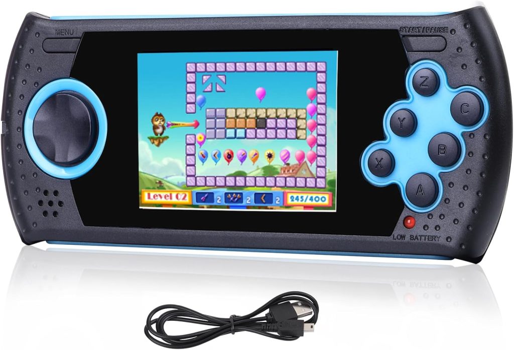 16 Bit Handheld Game for Kids Built-in 230 HD Classic Retro Video Games USB Rechargeable 3.0 Inch Childrens Travel Electronics Toys Portable Gaming Player System Gift for Boys Girls Ages 4-8-12 16 Bit Handheld Game for Kids Built-in 230 HD Classic Retro Video Games USB Rechargeable 3.0 Inch Childrens Travel Electronics Toys Portable Gaming Player System Gift for Boys Girls Ages 4-8-12